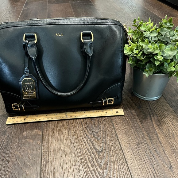 Ralph Lauren Black Women’s Purse detailed with Gold RLL branding - Picture 2 of 11